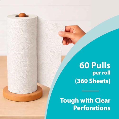 Origami 2 Ply 6 in 1 Kitchen Tissue Paper Roll | Tough, Super Absorbent & Food Safe Tissues for Spotless Cleaning | Ideal for Multi Purpose Use (60 Pulls Per Roll, 360 Sheets) - Image 3