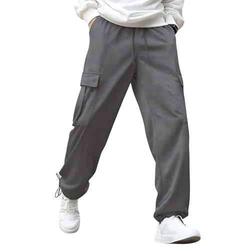 NOBERO Men's Grey Onyx Mid Rise Oversized Joggers,Grey,Men-3Xl - Image 1
