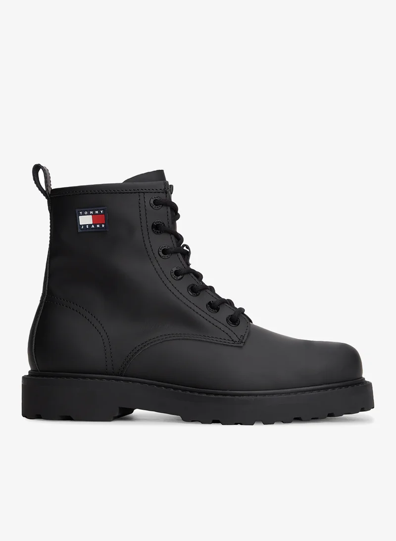 Archive Leather Lace-Up Mid Boots