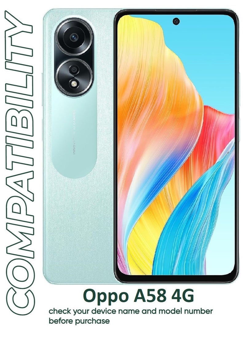 ACLIX 4 Pieces Antistatic ESD Dustproof Premium Quality High Definition Tempered Glass Screen Protector Designed For Oppo A58 4G - Image 3