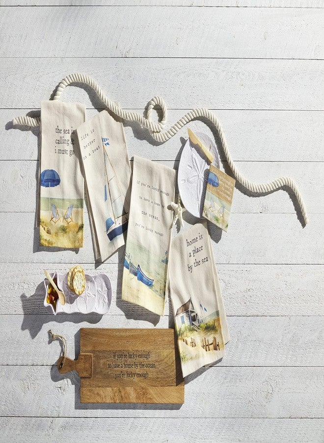 Mud Pie Watercolor Beach Towel, Chairs, 26" x 16 1/2 - Image 2