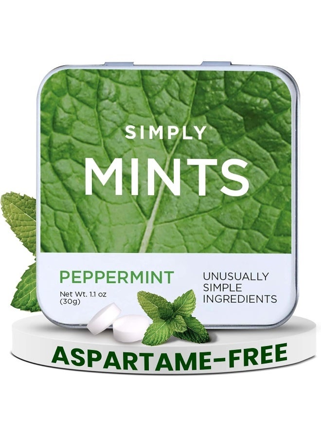 Simply Mints Peppermint Breath Mints - Pack of Six - Image 1