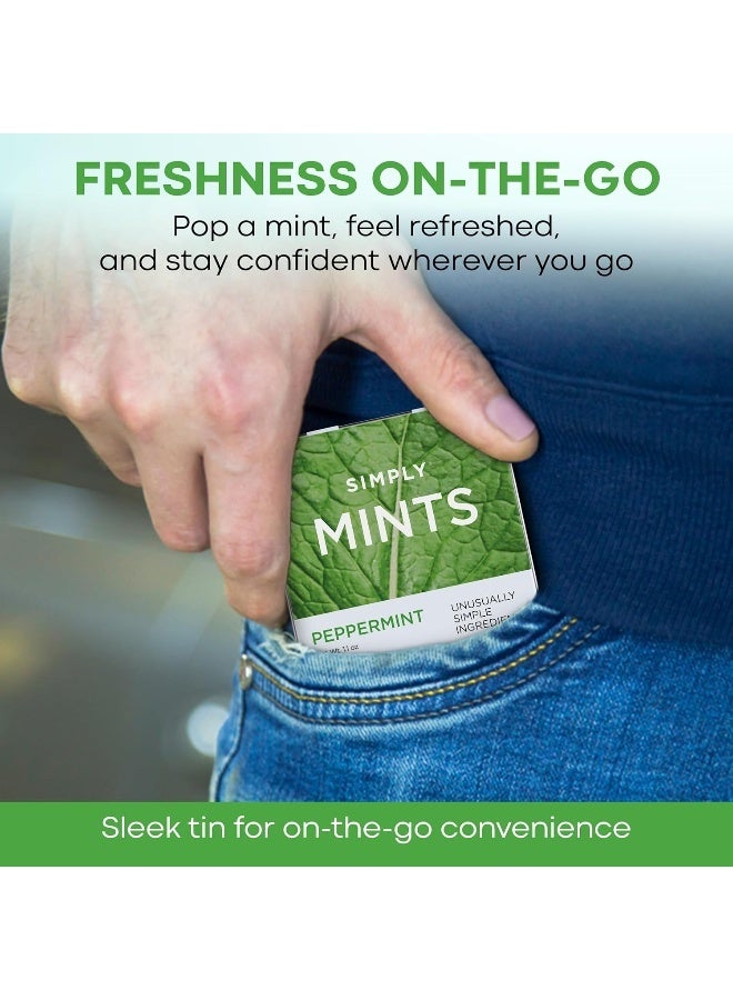 Simply Mints Peppermint Breath Mints - Pack of Six - Image 5