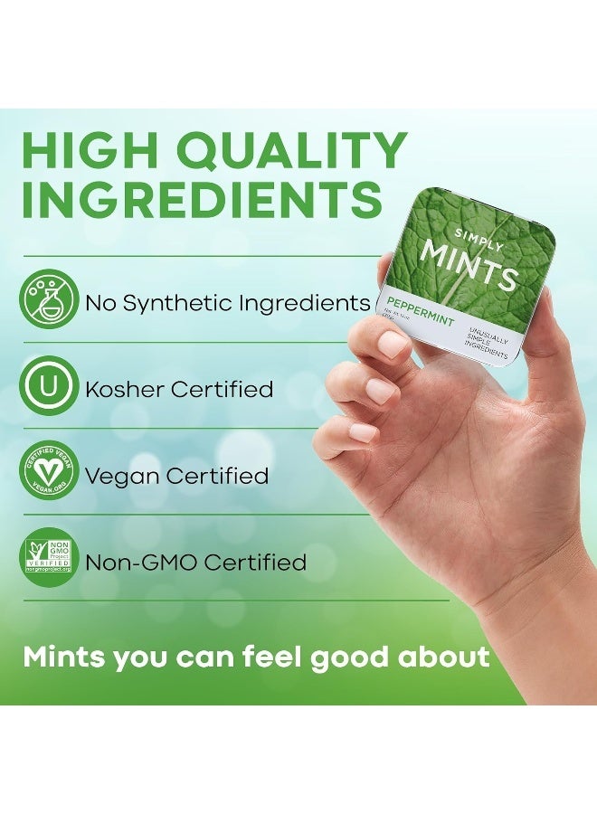 Simply Mints Peppermint Breath Mints - Pack of Six - Image 4