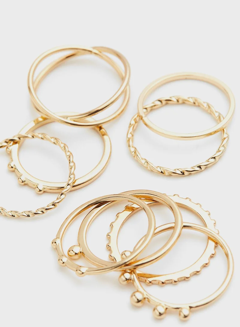 H&M 9-Pack Rings