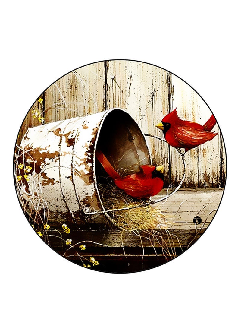 Birds Printed Mouse Pad Multicolour