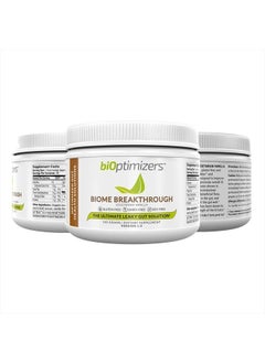 BiOptimizers Biome Breakthrough Repair Powder - Vegetarian Vanilla - Contains Probiotics for Men and Women - Gas & Bloating Relief - GI Revive - Improves Gut Health - 30 Servings - 150g  - Image 1