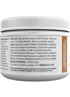 BiOptimizers Biome Breakthrough Repair Powder - Vegetarian Vanilla - Contains Probiotics for Men and Women - Gas & Bloating Relief - GI Revive - Improves Gut Health - 30 Servings - 150g  - Image 4