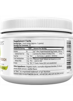 BiOptimizers Biome Breakthrough Repair Powder - Vegetarian Vanilla - Contains Probiotics for Men and Women - Gas & Bloating Relief - GI Revive - Improves Gut Health - 30 Servings - 150g  - Image 5
