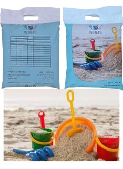 SAND BEACH Sterile white sand weighing 10 kilograms, natural, washed and refined, filtered without dust, safe for children from allergies and skin diseases.  - Image 3
