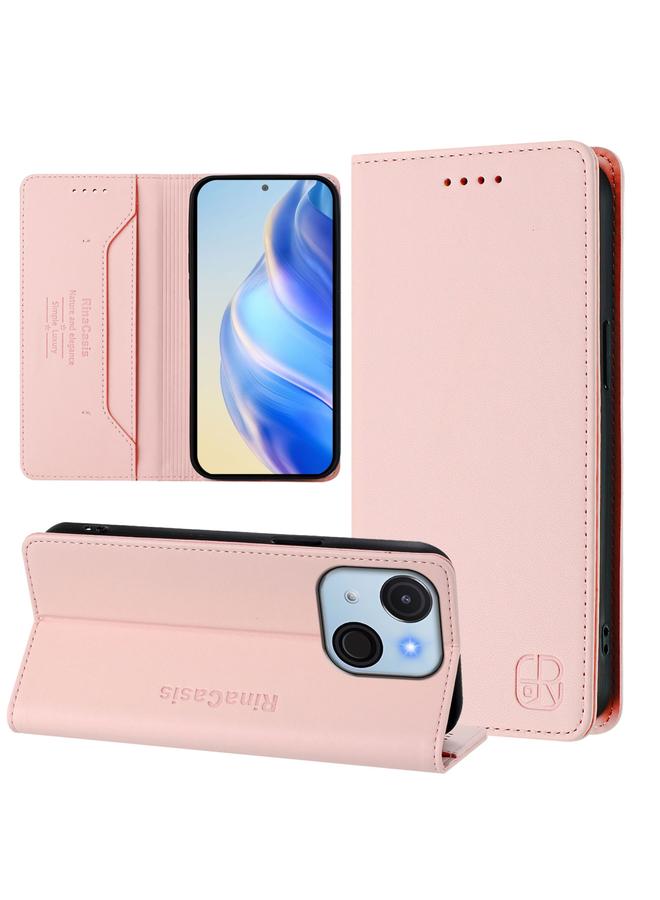 إيروريكس جراب لهاتف itel A50C RC01، جراب هاتف جلدي مزدوج الطي مزود بخاصية الشفط المغناطيسي بتقنية RFID - Image 1