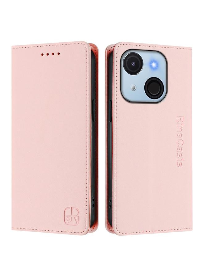 إيروريكس جراب لهاتف itel A50C RC01، جراب هاتف جلدي مزدوج الطي مزود بخاصية الشفط المغناطيسي بتقنية RFID - Image 2