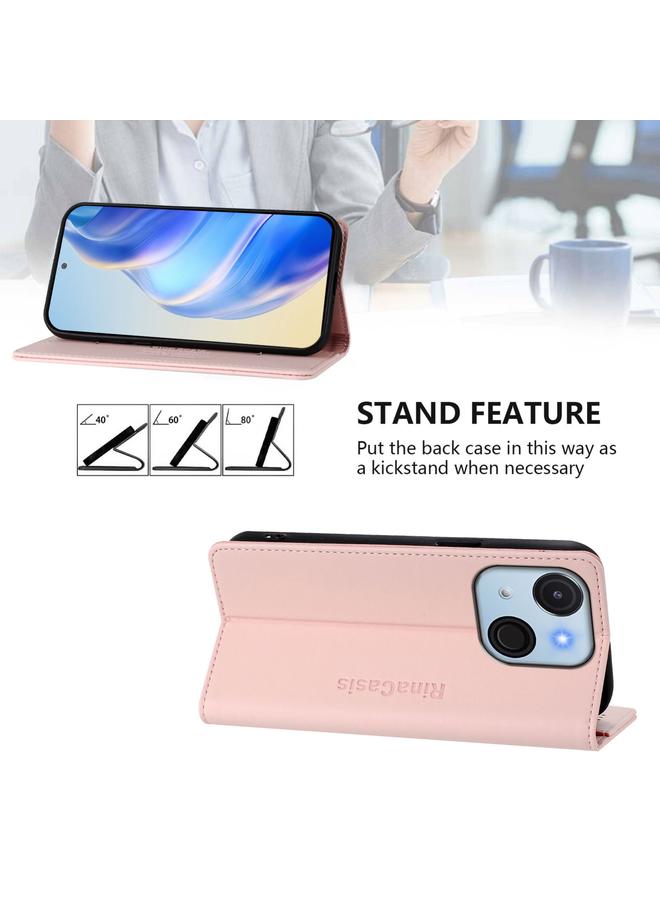 إيروريكس جراب لهاتف itel A50C RC01، جراب هاتف جلدي مزدوج الطي مزود بخاصية الشفط المغناطيسي بتقنية RFID - Image 4