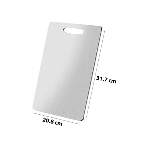 Raxon Innovation Stainless Steel Cutting Board for Fruit and Vegetable - Kitchen Chopping Board with Stand Wall Mounted Hanger - Heavy Duty [Pack of 1] - Image 5