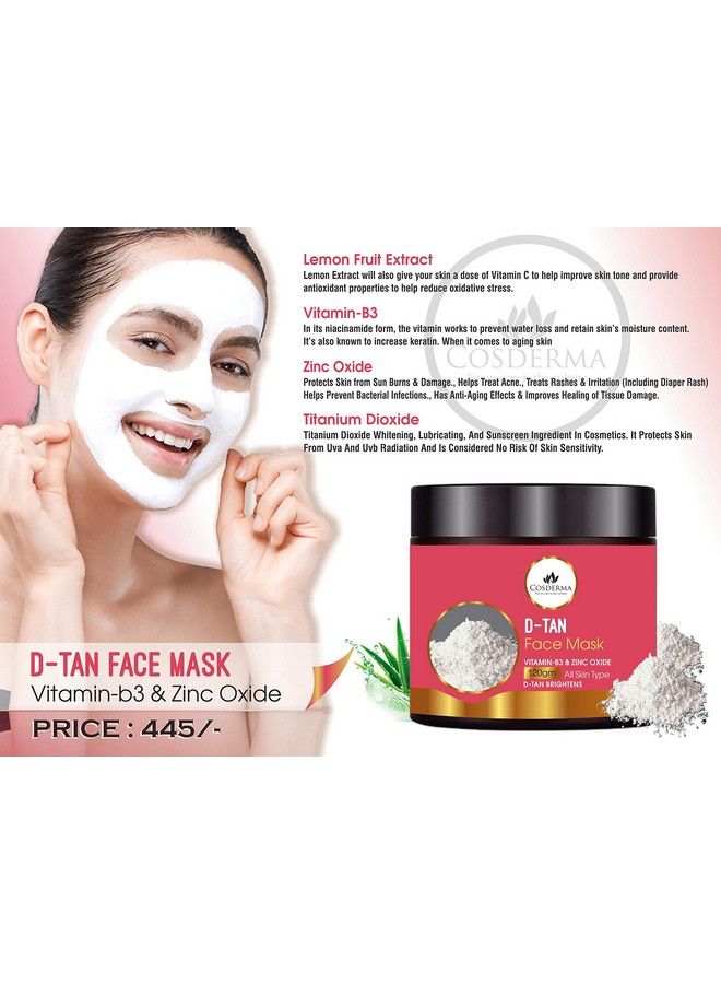 Cosmoderm French Clay Mud Mask Of Lemon Extracts & Nicinamide & Minerals Excellent For Acne & Oil Control Brightening & Lifting Benefits  - Image 3