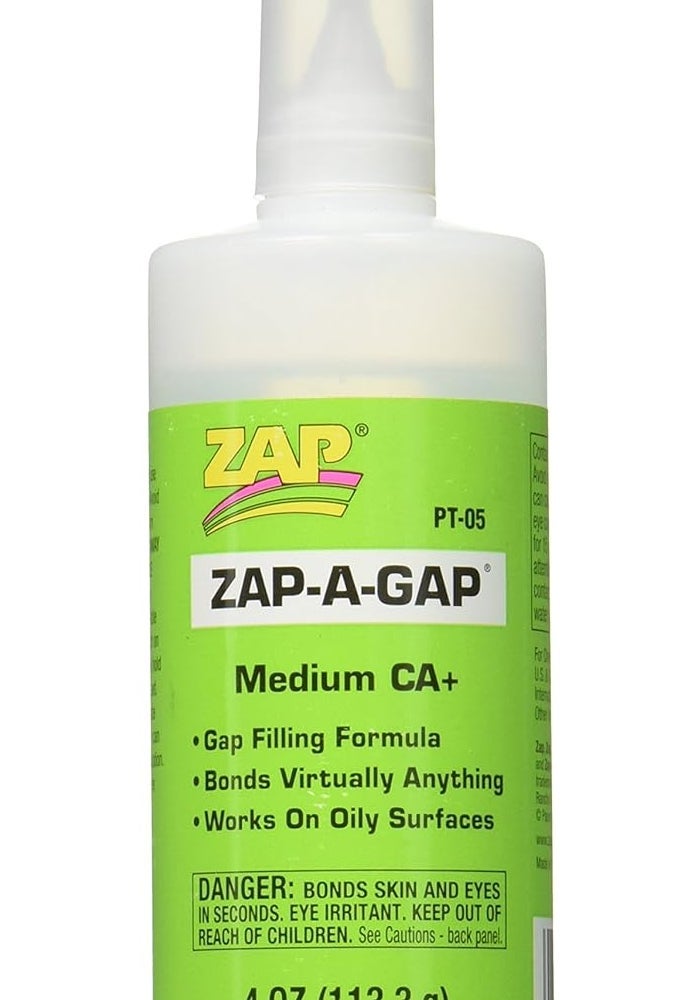 ZAP Pacer Technology ZAP-A-GAP Medium CA+ Adhesive - 4 oz - Image 1
