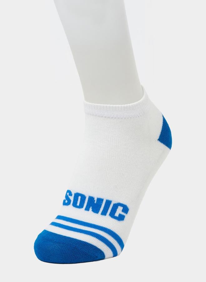 ستايلي طقم من 3 جوارب كاحل سونيك للأولاد - Image 4