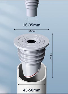 GMORO Sewer Pipe Seal Ring Sealing Cover,Preventer Silicone Odor Proof Drainage Trap,Suitable for Bathroom Bathtub Kitchen Cleaning Tools  - Image 2