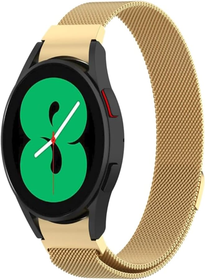 Next Next Store Stainless Steel Magnetic Watch Band Compatible with Samsung Galaxy Watch 4/5/6/7 40mm/44mm/Watch 6 Classic 43mm/47mm/5 Pro 45mm/Galaxy Watch 4 Classic 42mm/46mm