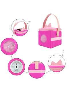 Annmore Carrying Bag For Toniebox And Tonies Figures With Cover For Tonies Ears Storage Case For Toniebox Characters And Accessories Pink  - Image 3
