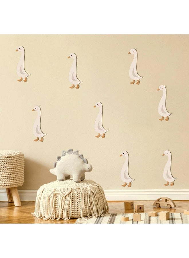 THEYGE Wood Goose Wall Decor - Wooden Nursery Boho Geese Art Stickers Self Adhesive Duck Peel and Stick Cute Decals for Baby Room Kid Bedroom Playroom - Image 5