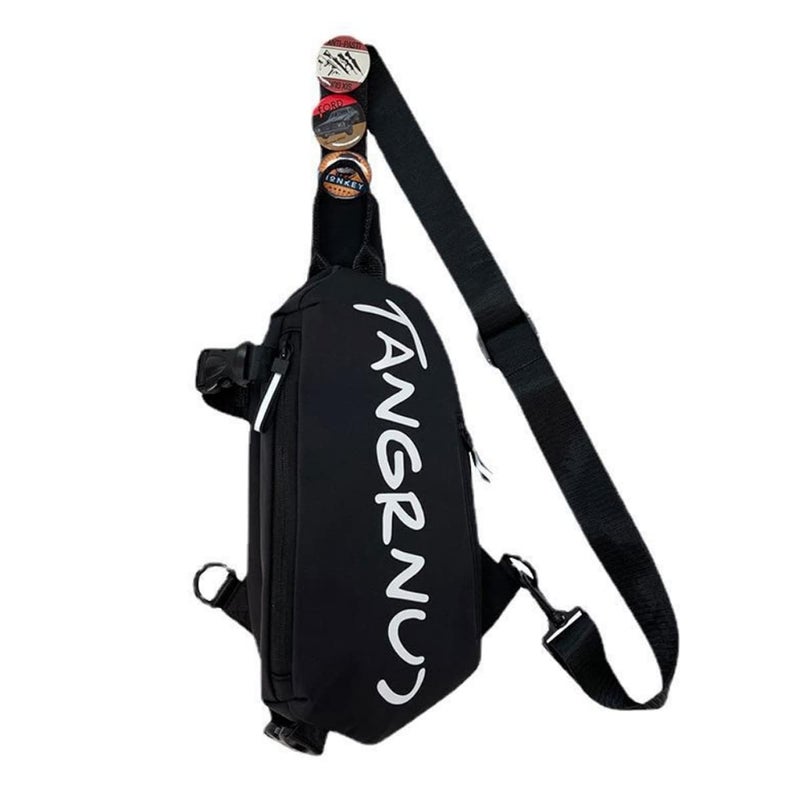 GUSTAVE ® Crossbody Bag for Men Women with Badges, Waterproof Sling Bag Large Shoulder Bag with Adjustable Strap for Commuting Travel Outdoor Activities Cycling - Image 1