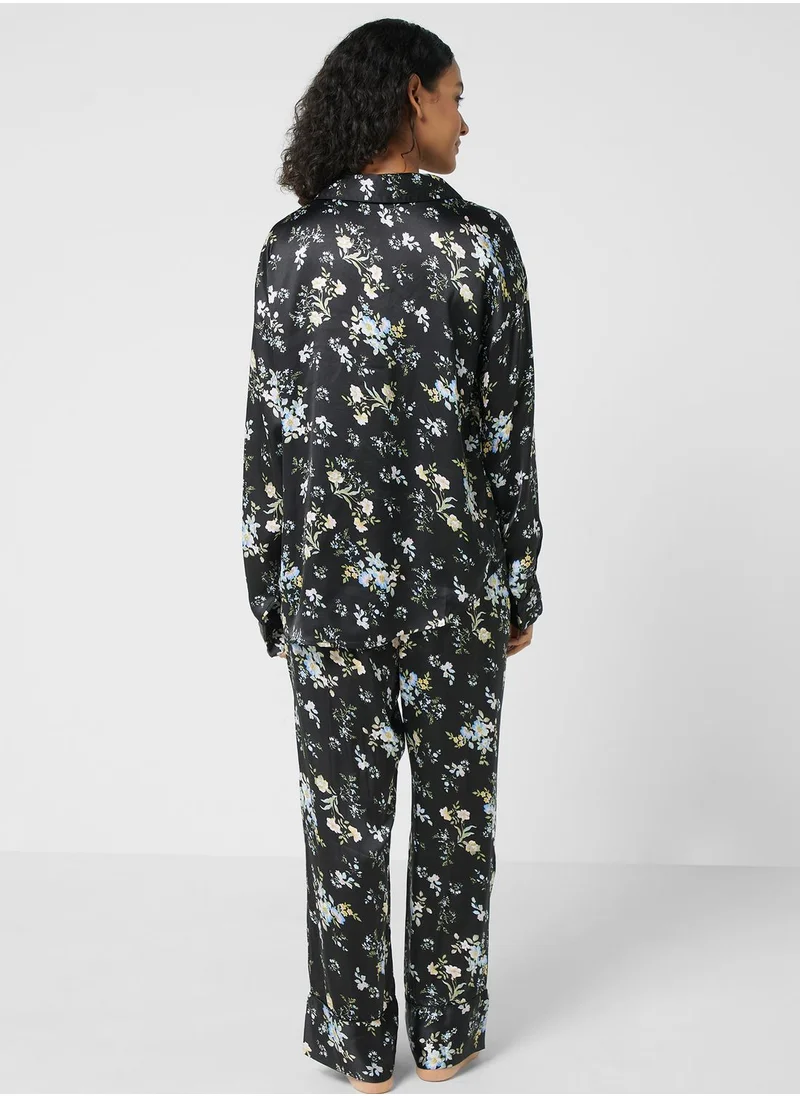 TOPSHOP Floral Print Pyjama Set