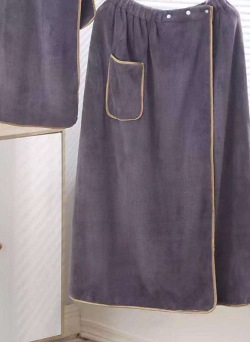 1pc Random Men Bath Skirt & 1pc Towel - Image 5