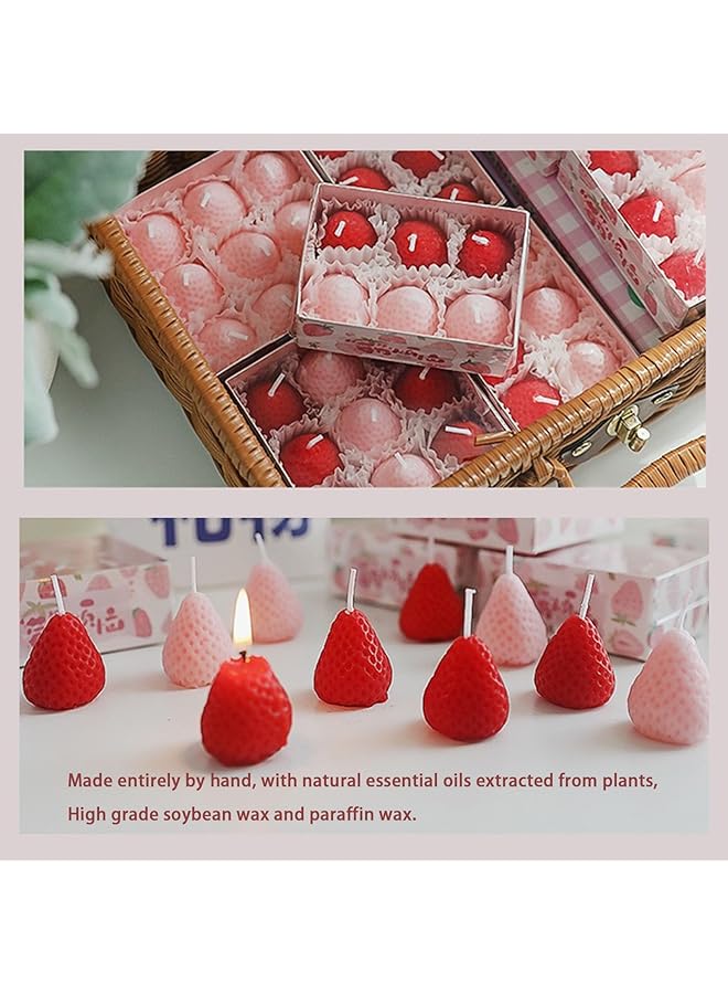 erorex Scented Candles Natural Soy Wax Aromatherapy Candle Cute Decorative Shaped Candles Gifts Candles For Home Scented Ideal For Birthday Christmas Thanksgiving Mother'S Day Strawberry - Image 4