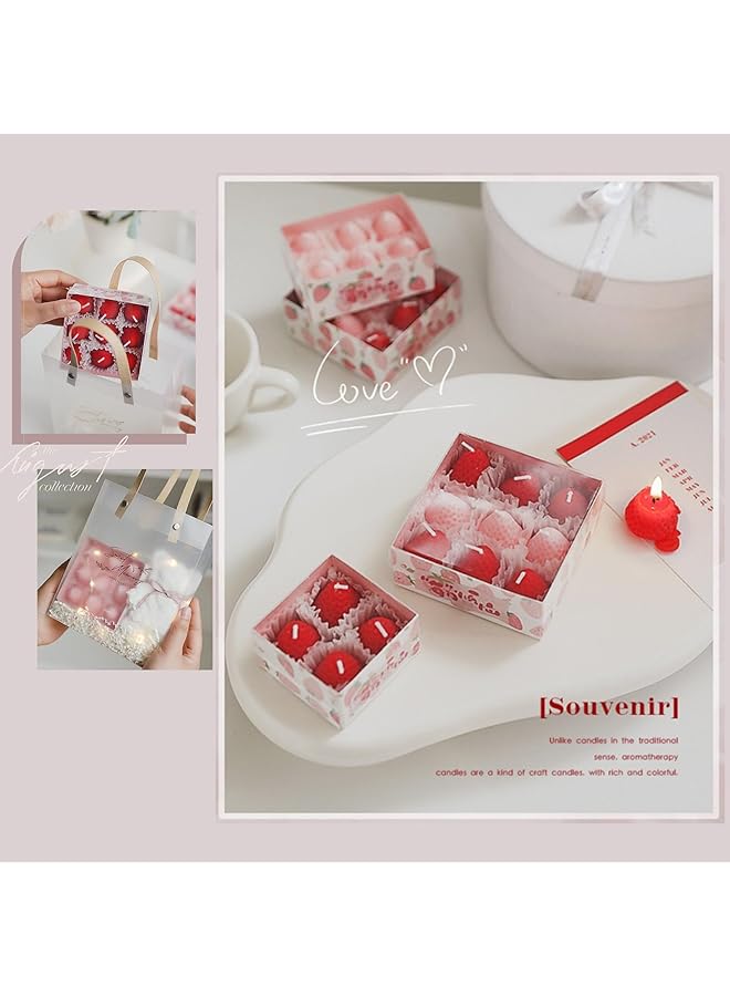 erorex Scented Candles Natural Soy Wax Aromatherapy Candle Cute Decorative Shaped Candles Gifts Candles For Home Scented Ideal For Birthday Christmas Thanksgiving Mother'S Day Strawberry - Image 5