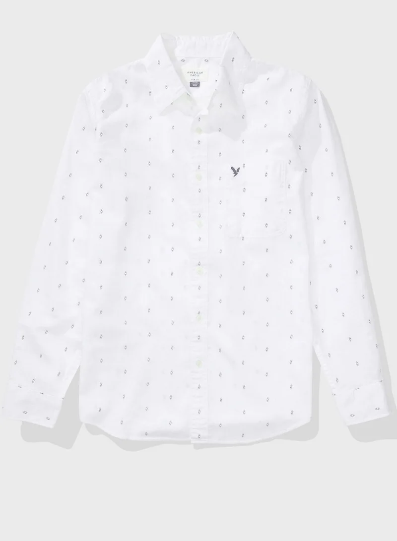 American Eagle Printed Slim Fit Shirt