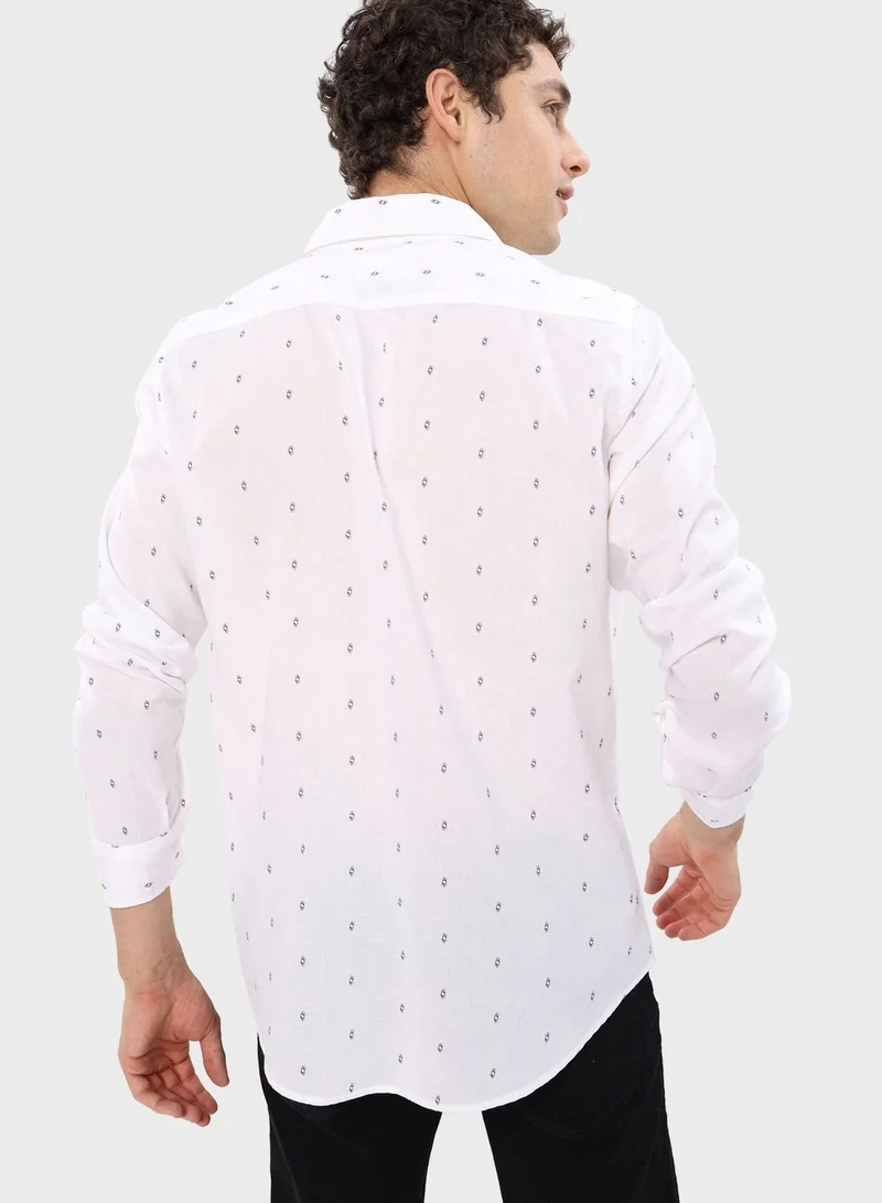 American Eagle Printed Slim Fit Shirt