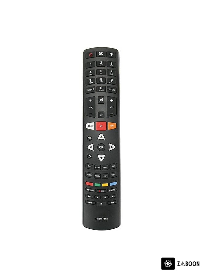 Zaboon Universal Replacement Remote Control For Smart TV Black