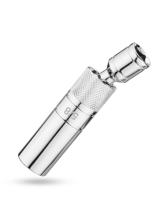 Generic Magnetic Spark Plug Socket with Magnetic Design, Swivel Thin Wall Spark Plug Socket, 3/8" Drive x 4" Total Length, 360 Degree Swivel, 12 Point (16MM)  - Image 1