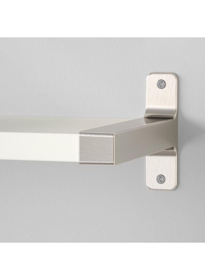 Wall shelf, white/nickel-plated, 80x20 cm  - Image 4