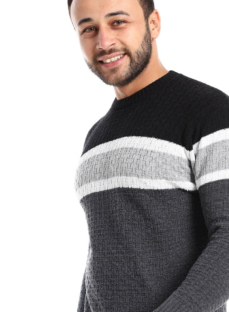 Caesar Wool Mens Pullover With Multi Design  - Image 5