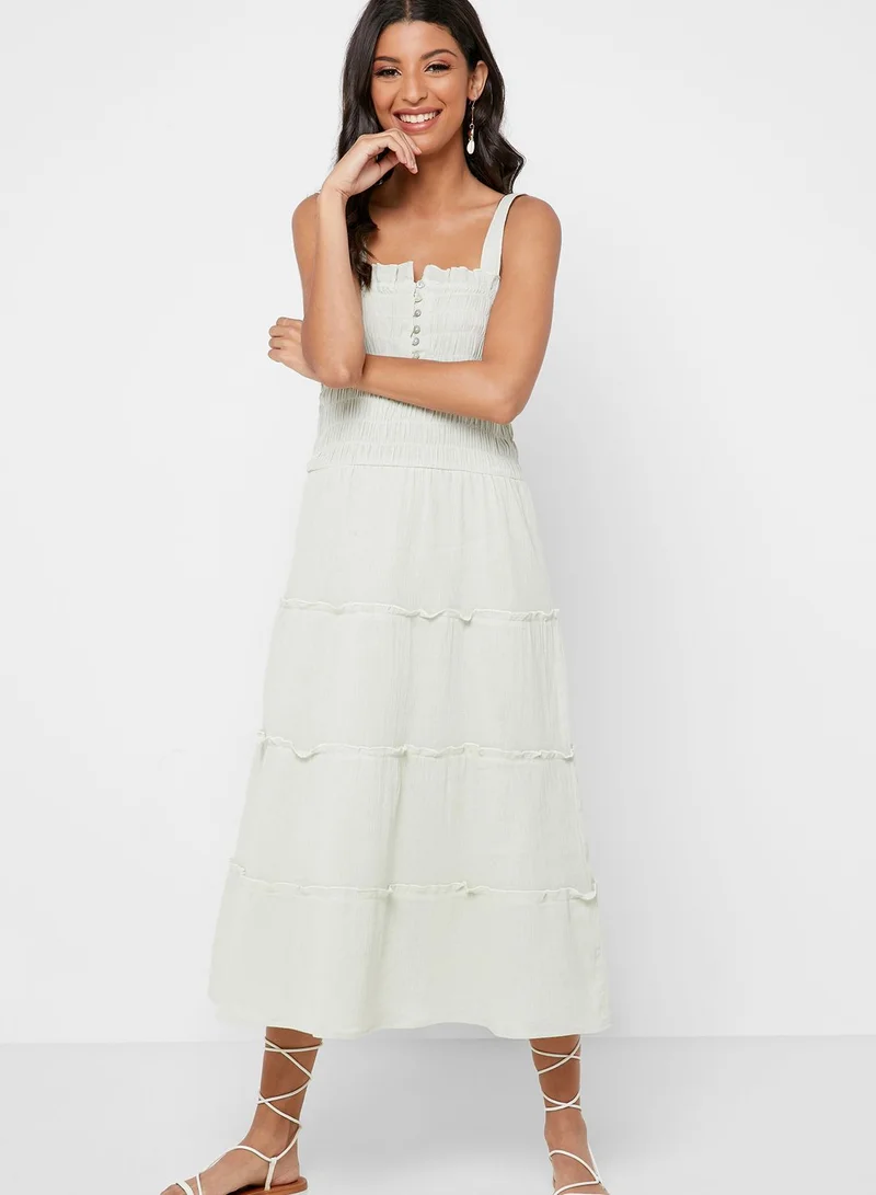 ONLY Button Detail Smock Dress
