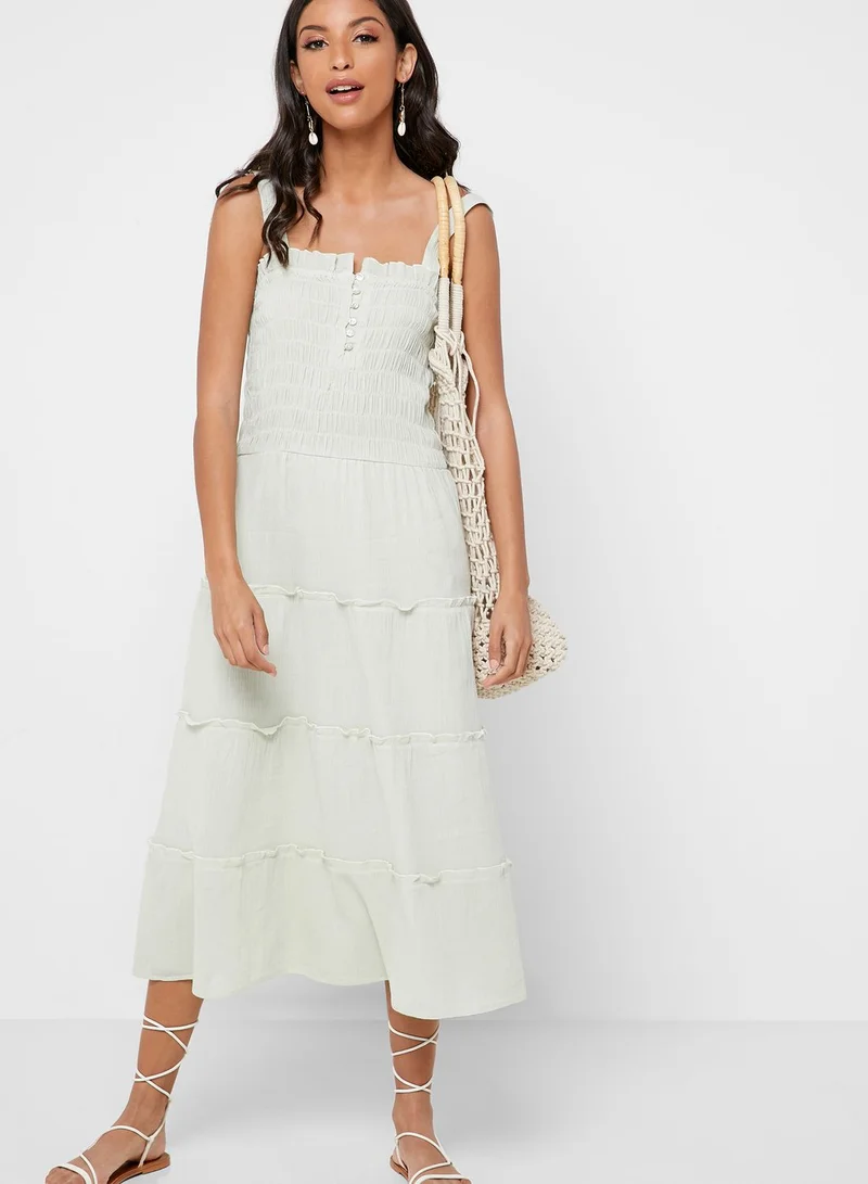 ONLY Button Detail Smock Dress