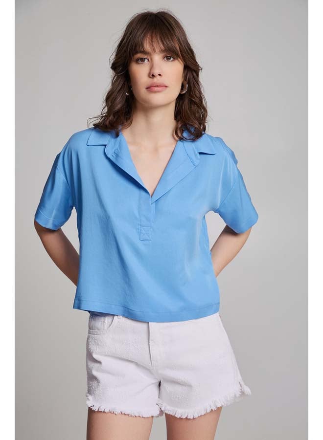 BSB Shortsleeve blouse with collar - Image 4