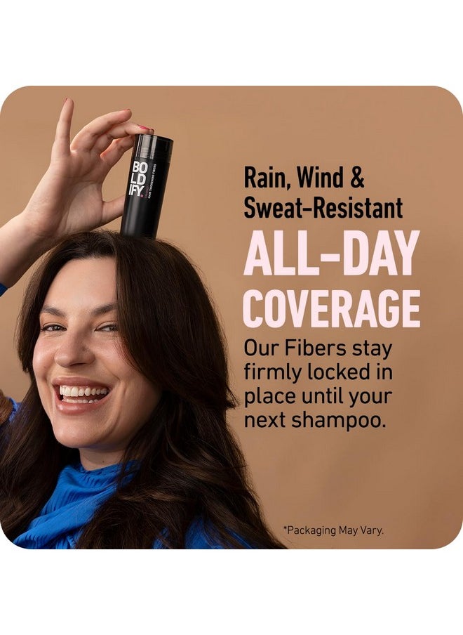 Boldify E Powder (Dark Brown) + Hair Fiber (Dark Brown): Boldify Bundle That Instantly Conceals Hair Loss Hair Powder For Thinning Hair, Root Cover Up  - Image 5