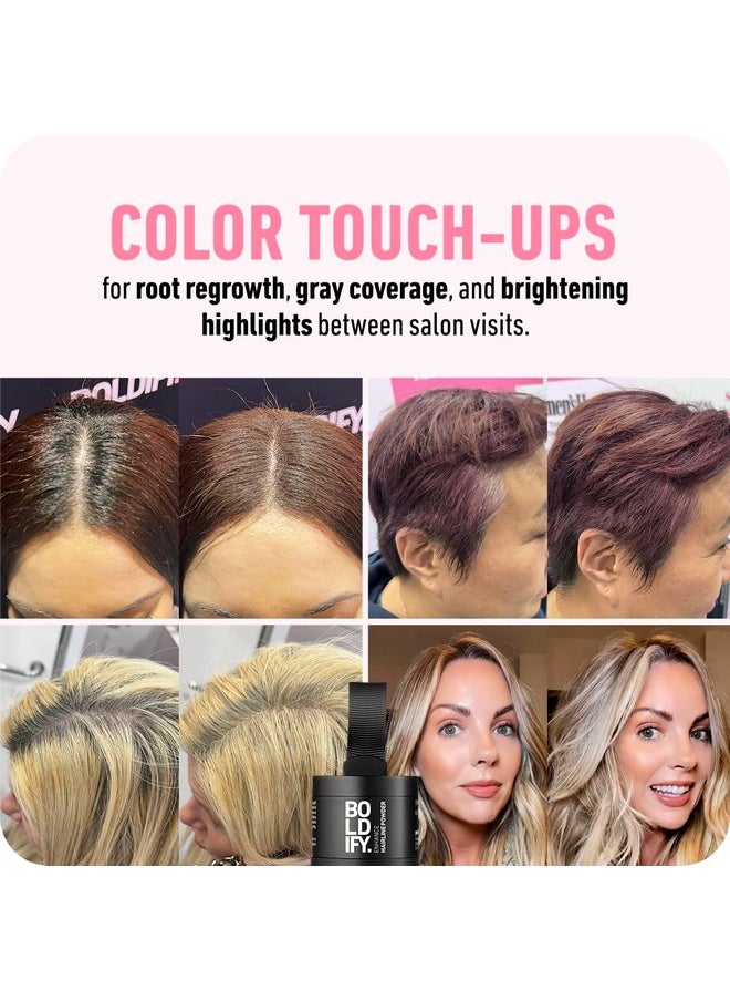 Boldify E Powder (Dark Brown) + Hair Fiber (Dark Brown): Boldify Bundle That Instantly Conceals Hair Loss Hair Powder For Thinning Hair, Root Cover Up  - Image 3
