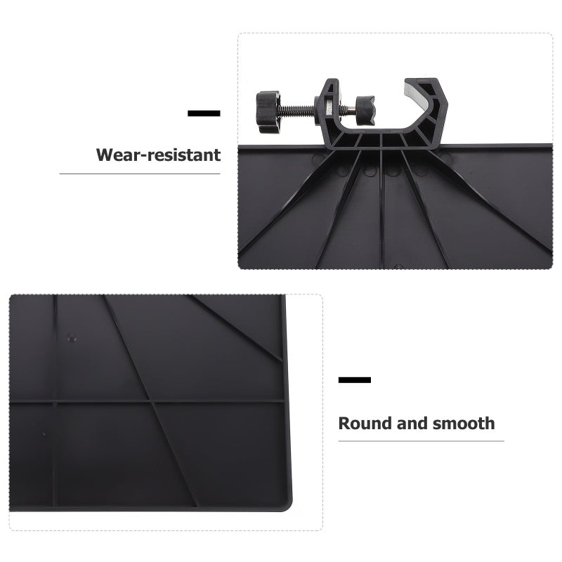 2pcs ABS Microphone Stand Tray 20x14cm Sound Storage Rack with Clip on Mount - Image 4