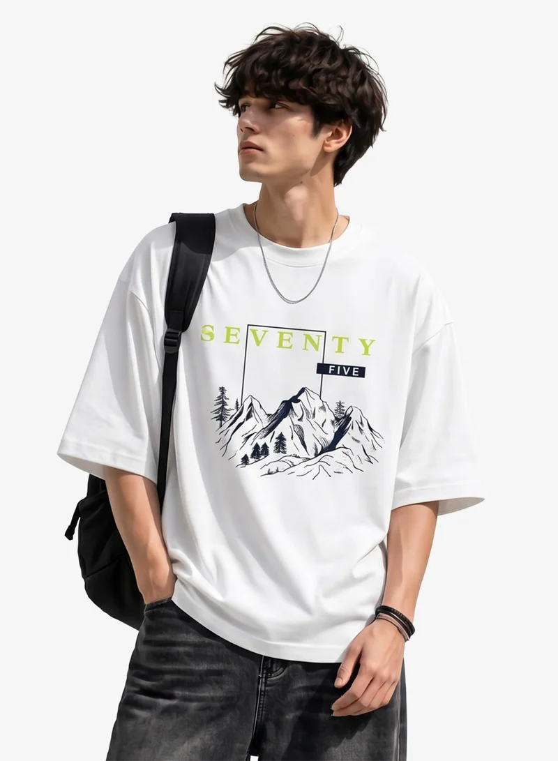 Seventy Five Graphic Print T-Shirt