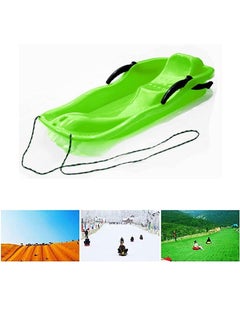 DubaiGallery Portable Snow Sled Sand Grass Skiing with Pull Rope, Slippery Racer Downhill Toboggan Rolling Snow Slider, for Kids Boat Sledge Sprinter  - Image 2