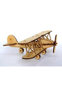 StonKraft StonKraft 3D DIY MDF Puzzle - Glider Aeroplane Retro Plane Model | Wooden Puzzle, DIY, Build Your own, Construction Toy, Modeling Kit  - Image 3