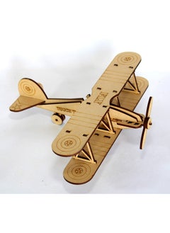 StonKraft StonKraft 3D DIY MDF Puzzle - Glider Aeroplane Retro Plane Model | Wooden Puzzle, DIY, Build Your own, Construction Toy, Modeling Kit  - Image 4