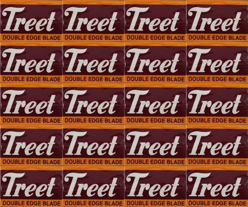 Treet Carbon Steel Double Edge Razor Blades 200 blades 20x10