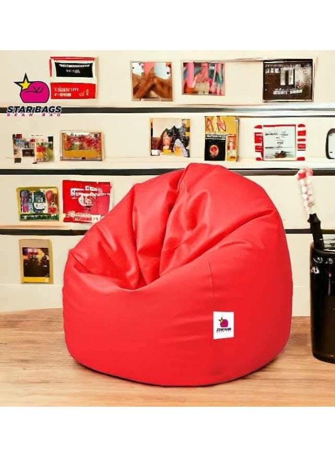 Star Bags - Bean Bags Bean Bag Waterproof Pouf - From Star Bags - 80*70cm - Red - for Adults - Stylish - Image 1