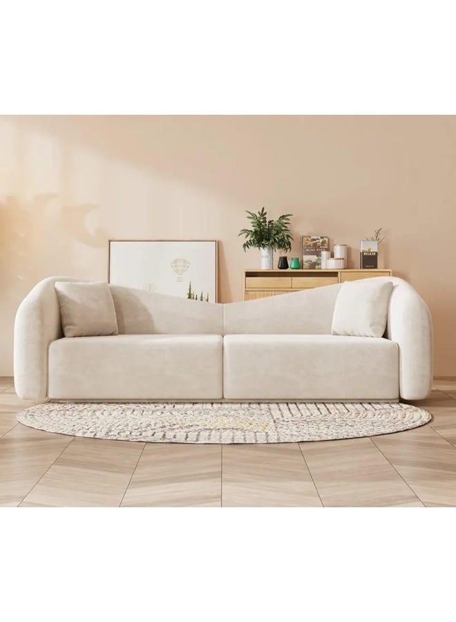 أريكة مخملية عصرية منحنية 280 x 85 x 77 سم - Image 3