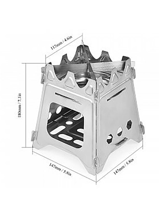 إسكدنيا موقد محمول قابل للطي للتخييم مع صينية - Image 2